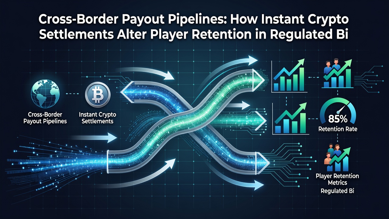 Analytics dashboard tracking retention after instant crypto settlements in bingo and slots