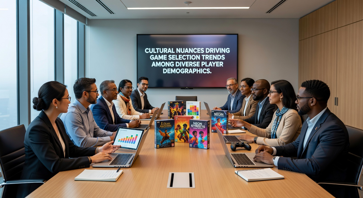 Players from varied cultural backgrounds selecting games on mobile and desktop platforms