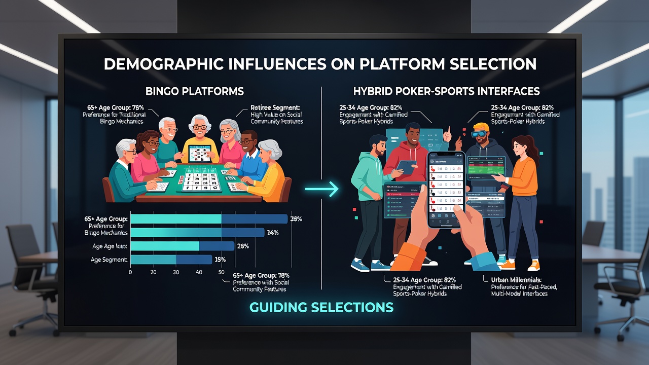 Regional maps illustrating platform adoption rates by demographic segments in regulated markets